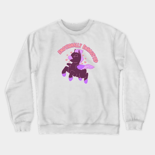 Exhausted Crewneck Sweatshirt by Brunaesmanhott0